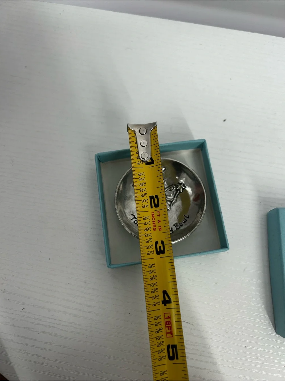 Basic Spirit Handcrafted Pewter Angel Miniature Charm Bowl